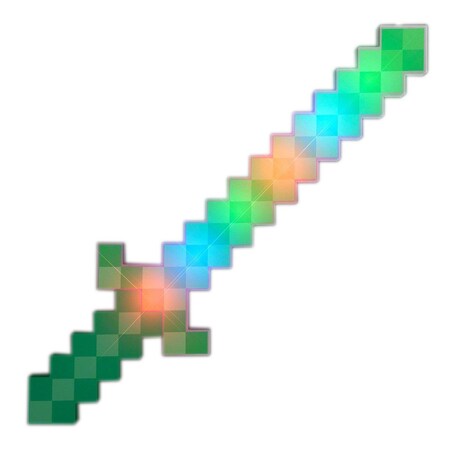 Endless Games LED Pixelated Warrior Sword, Green EN2797307